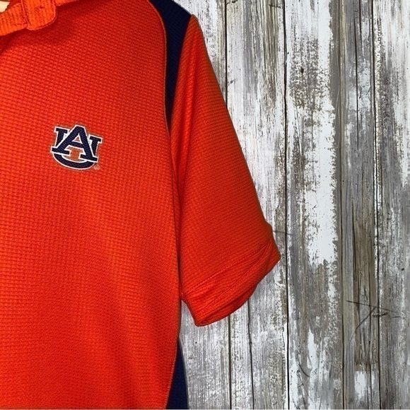 Nike Auburn Orange & Navy Embroidered Logo Polo Men’s Medium - Picture 2 of 4